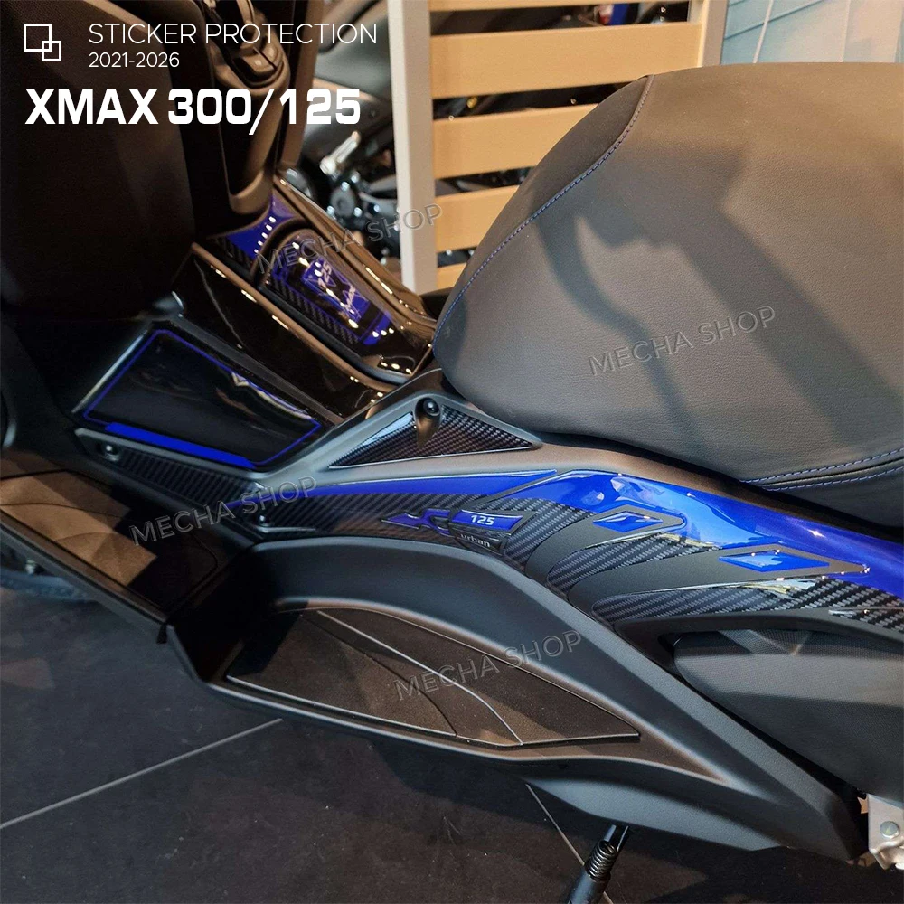 3D Motorcycle Stickers Tank Pad Protection Kit For XMAX300 Compatible with x max 125 2023-2026