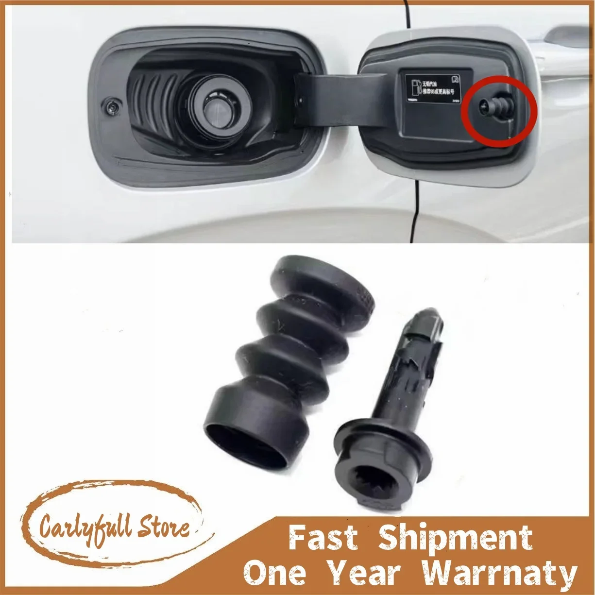 

Fuel Tank Cover Spring Rebound Buckle Charging Port Cap Switch Lock Pin For Volvo S60 S90 XC60 XC90 V60 V90