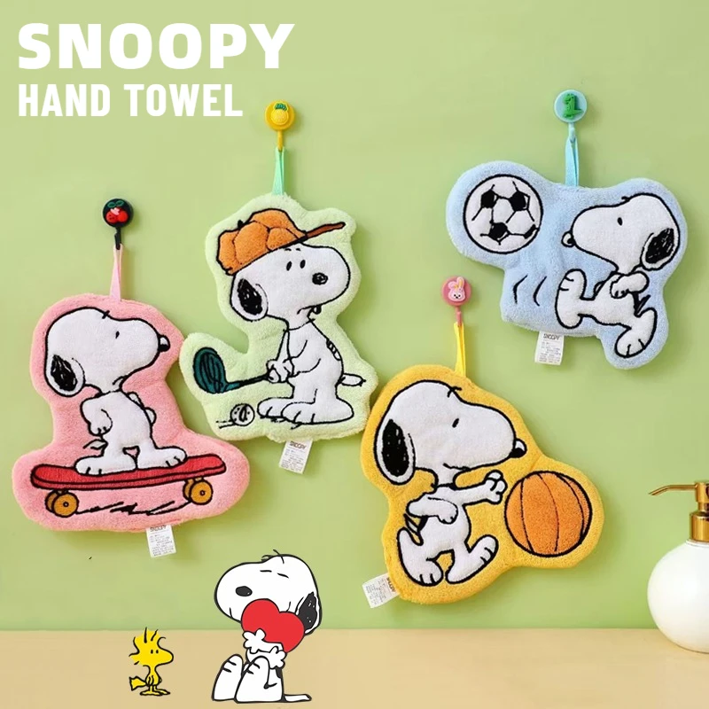 

Snoopy аниме полотенце для рук домашнее удобное подвесное двухслойное утолщенное мягкое сухое впитывающее полотенце кухонные чистые принадлежности для ванной комнаты