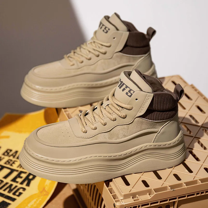 2025 Winter New Men's Casual Shoes, Men's Board Shoes, Fashionable Casual Sports Running Shoes, Fleece Warm Cotton Shoes