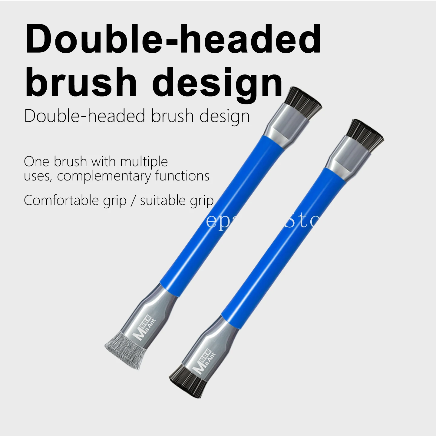 

MaAnt M090A M090B Двуглавая щетка для ремонта печатной платы для сварки микросхем печатной платы Очистка материнской платы мобильного телефона/компьютера