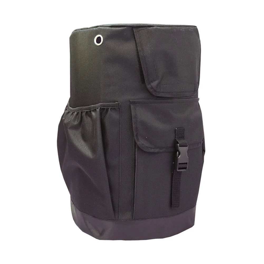 Heavy Duty 20 Pound Cylinder Protective Cover for Barbecue Gas Cylinder Dust and Weather Protection Polyester Black 32.5 45.7cm
