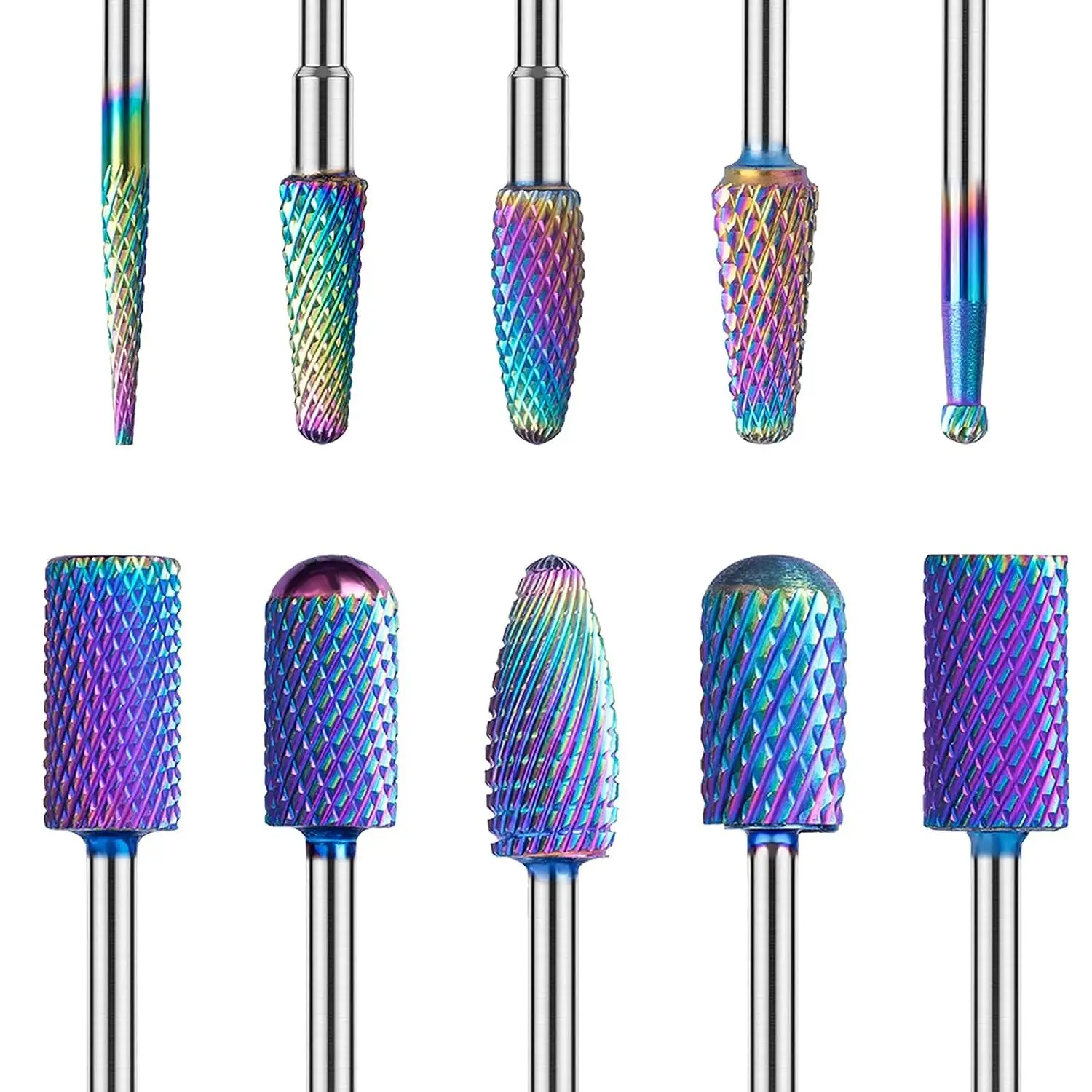 67 Types Nail Drill Bits for Professional Electric Cuticle Drill Bit Cuticle Cleaner Nail Gel Polish Remover Tool for Home Salon