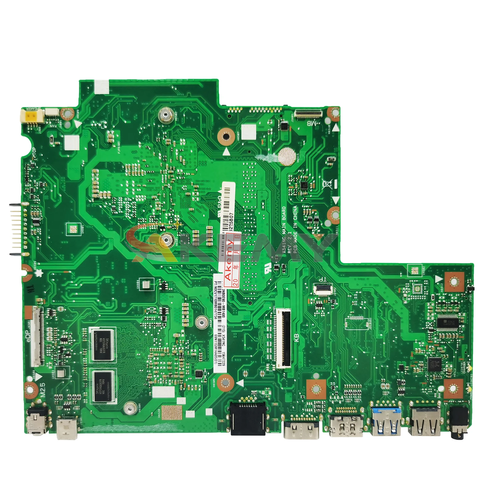 AKEMY X541NC scheda madre per Notebook per ASUS X541N A541NA A541NC R541N F541N scheda madre per Laptop N4200 N3350 GT810M 100% Test OK