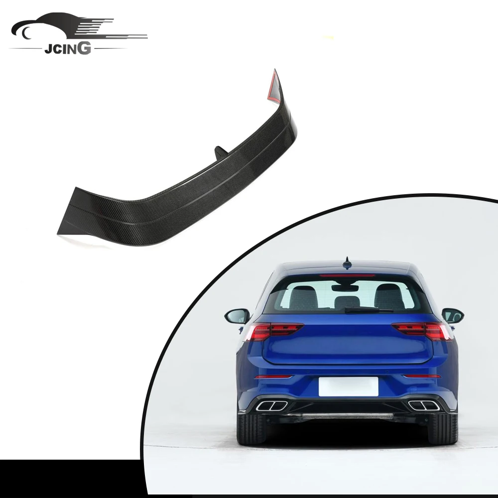 سبويلر المصد الخلفي من ألياف الكربون MK8 لسيارة VW Volkswagen Golf 8 VIII GTI R 2021 2022