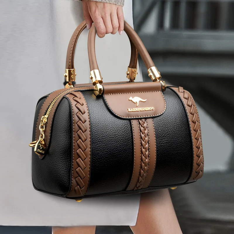 Luxury Designer Multi Layered Women's Handbag 2025 Trendy High Quality Soft Leather Messenger Bag Women's Shoulder Crossbody Bag