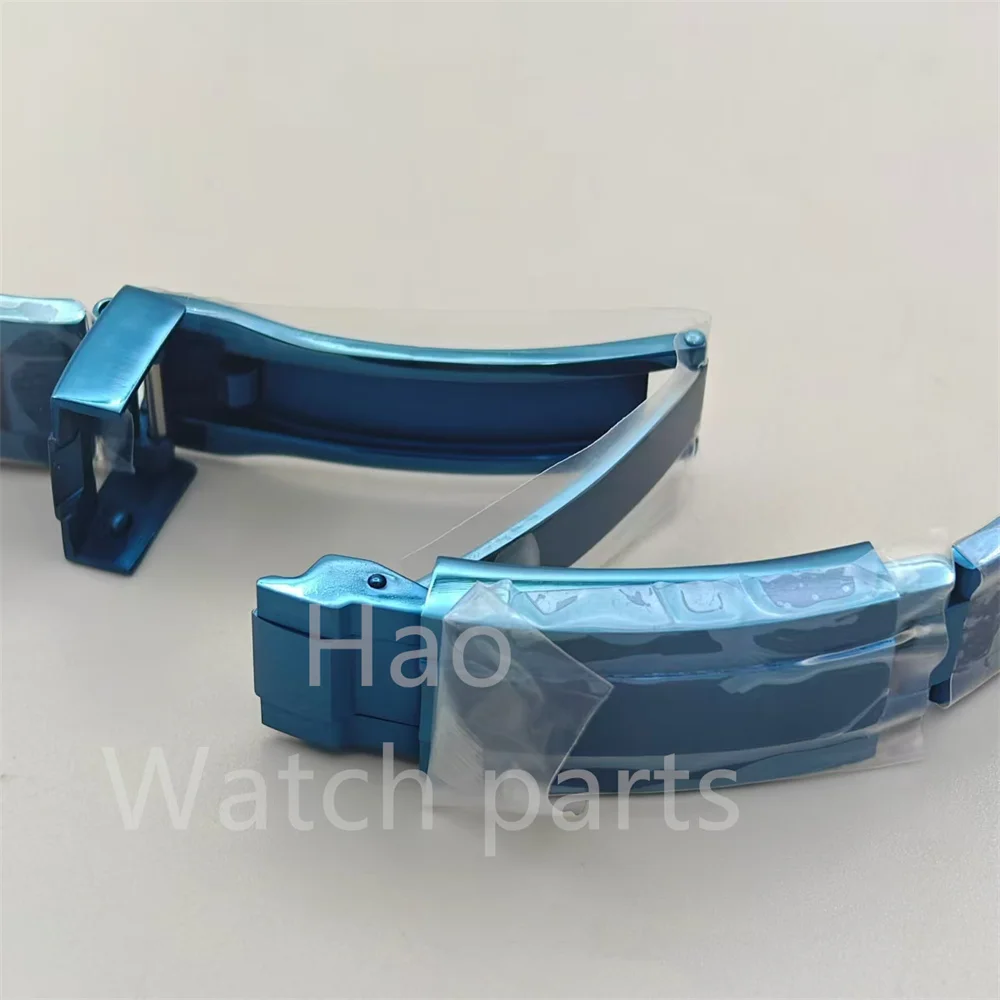 Bliger-青いステンレス鋼のブレスレット,折りたたみ式バックル,36mm, 39mm, 40mm,904lに適しています