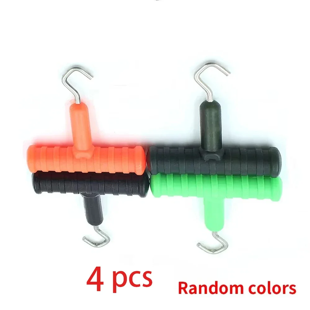 4pcs Carp Fishing Tools Hair Rig Making Puller Knot Tool For Fishing Hooklink Knotting Equipment With Hook Accessories Tackle