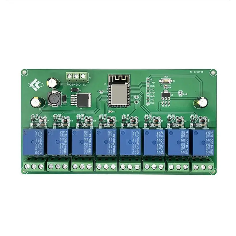 A33T-2X 8 Channel Wireless WIFI Relay Module ESP-12F Development Board DC 5V/7-28V E-Welink APP Remote Control