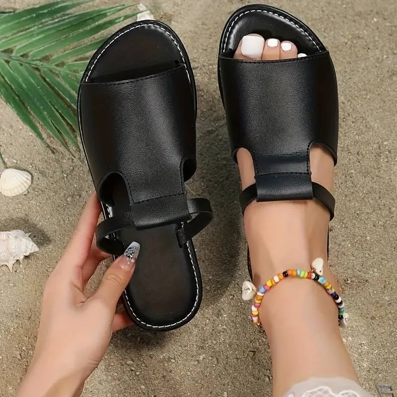 Women Flat Slippers 2024 New Summer Slippers  Fashion Women Shoes Outdoor Beach Flats Slippers Slides Women Zapatos De Mujer