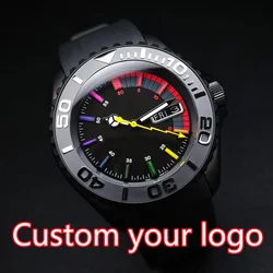 40mm NH35 case men's  Rainbow Watch NH36 movement stainless steel 904L sapphire glass nh35 watch dail C3 luminous