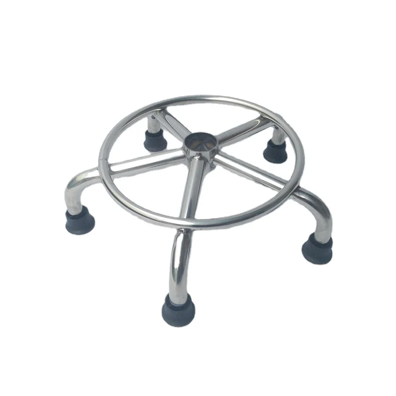 

Stainless steel stool legs five-star stool legs with wheels with foot pegs 201 stainless steel