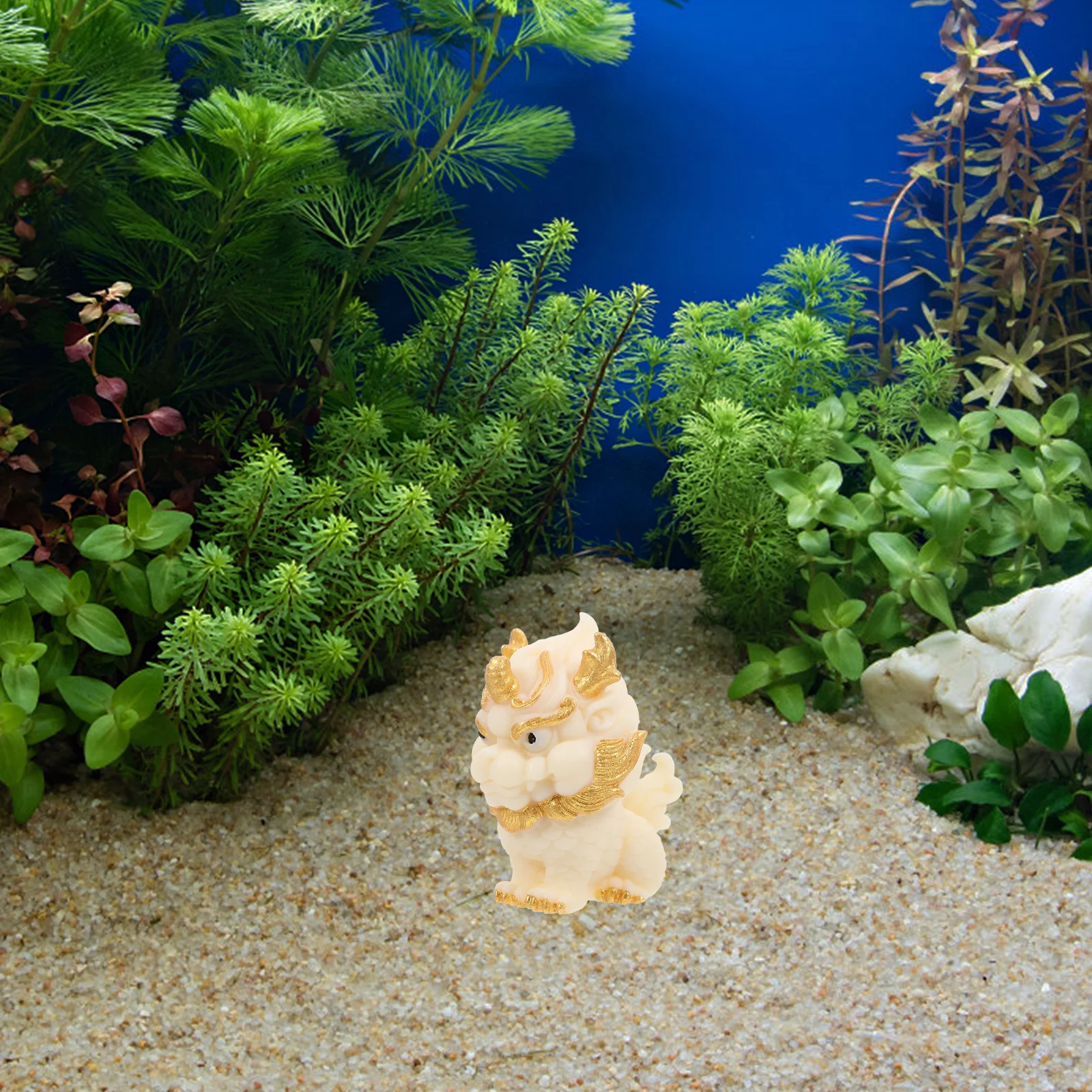 

Mini Kylin Statue Crafted with Lifelike Detail for Home Car Desk Decor Auspicious Animal Ornament Small Desktop Decoration