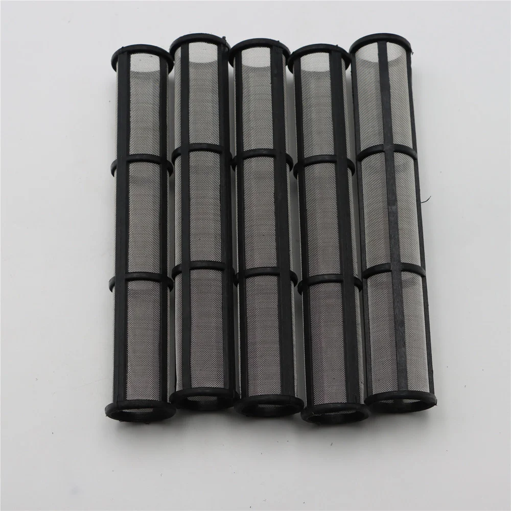 Tpaitlss 10Pcs Airless Pump Manifold Filter 244067 Black 60 mesh For Airless Paint Sprayer 1095 etc