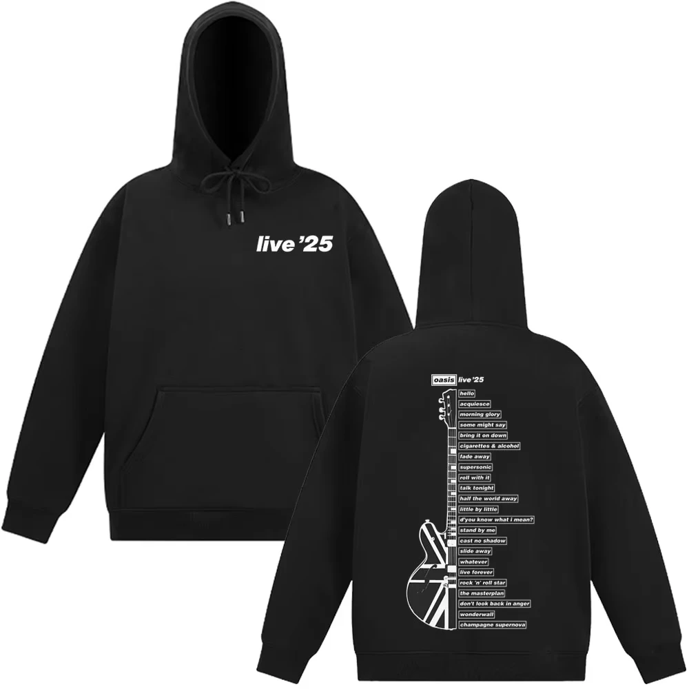 

Oasis Live '25 Wembley Tour Hoodie Men's and Women's Fashion Sportswear Autumn and Winter Printed Pure Cotton Hoodie