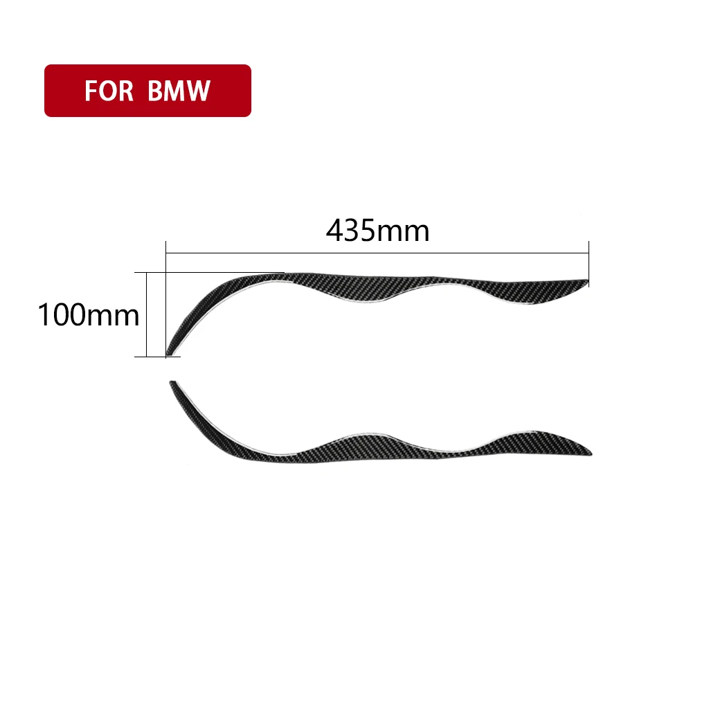 Picture 7: Real Carbon Fiber Car Accessories Headlight Header Lamp Brow Cover Sticker For BMW 3 Series E46 1999 2000 2001 2002 2003 2004