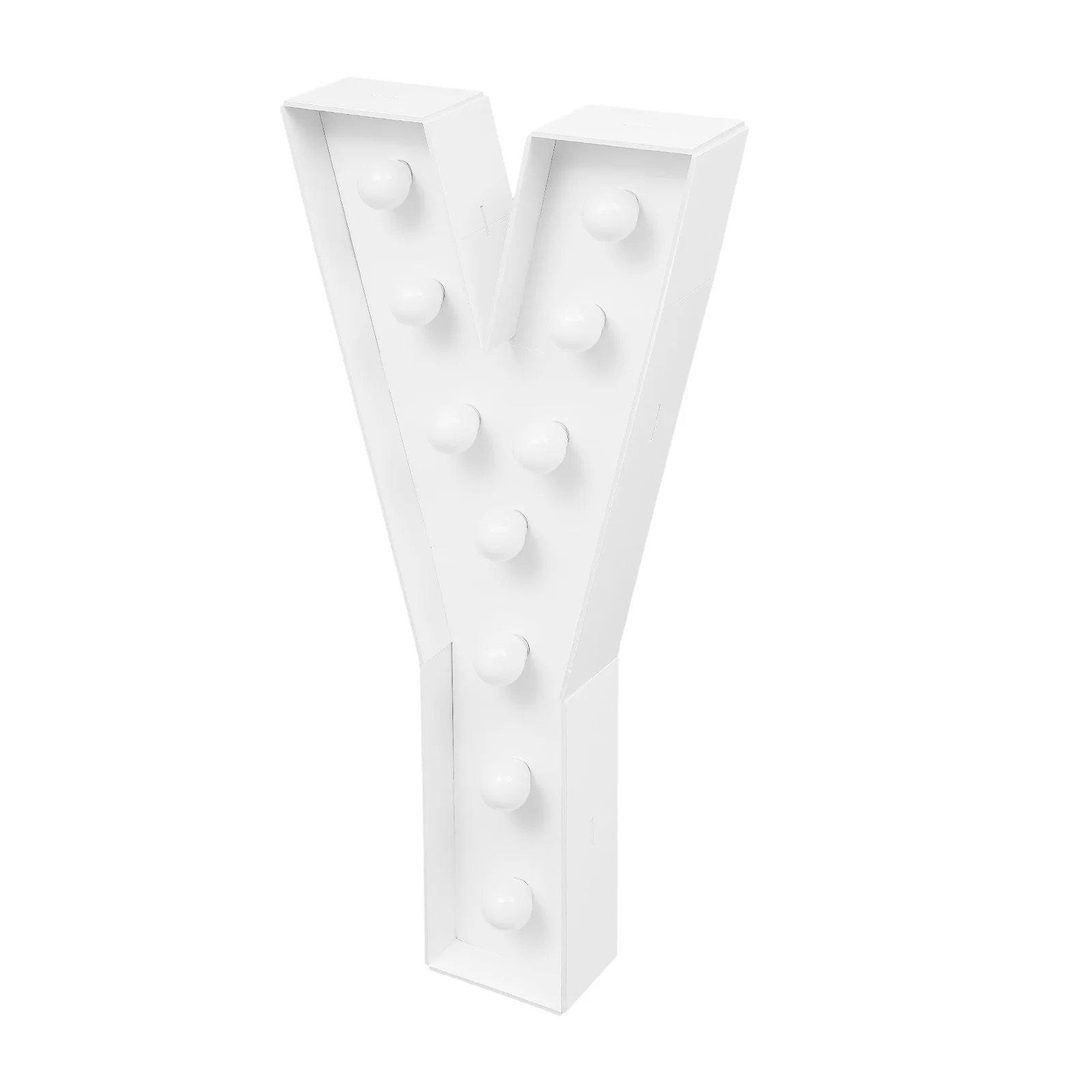 Große 36-Zoll Leuchtbuchstaben mit Warmem LED-Licht, Freistehende KT-Board-Schilder für Hochzeiten, Partys, Heimdekoration, Batteriebetrieben (Y/Q) – Detail 3