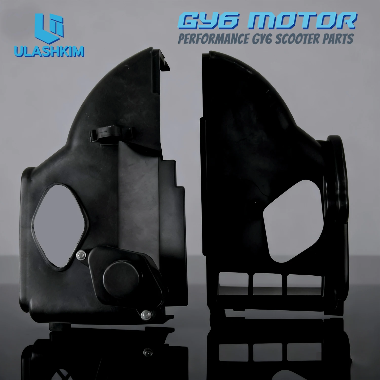 Cubierta de bloque de cilindros de capó de disipación de calor de motor GY6 50AB, cubiertas superiores e inferiores de motor para motocicleta