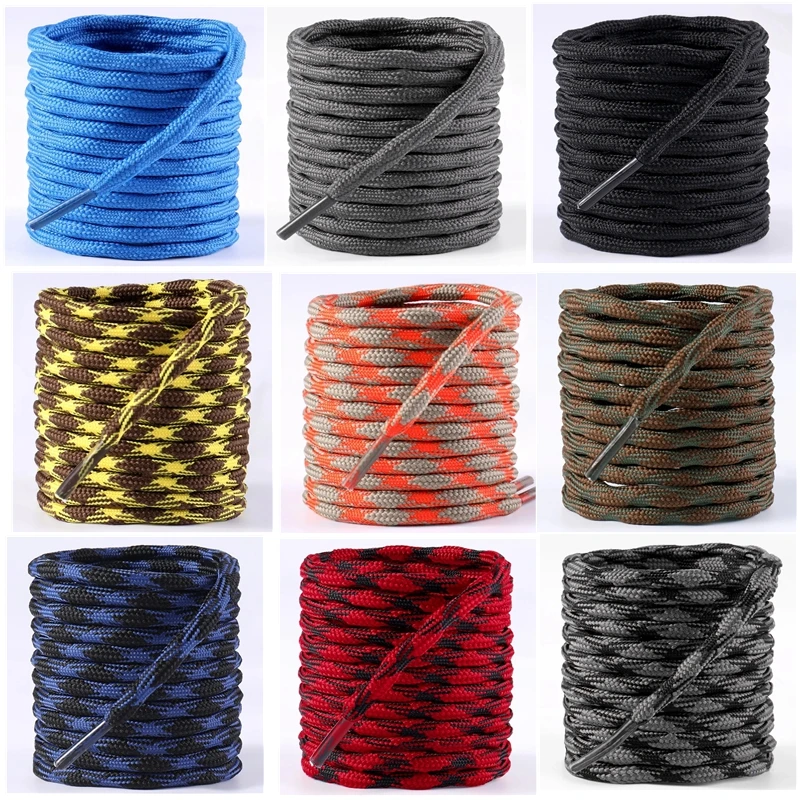 Spherical Anti-skid Design Outdoor Shoelaces Round Shoe Laces Baskets Boots Laces for Shoes 100/120/140/160cm Shoe Accessories
