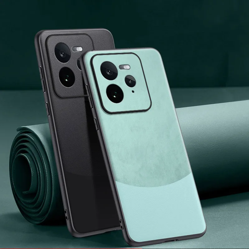 Custodia per telefono posteriore in pelle di lusso per Realme GT 7 Pro Custodia in silicone per Realme GT7 Pro Cover posteriore