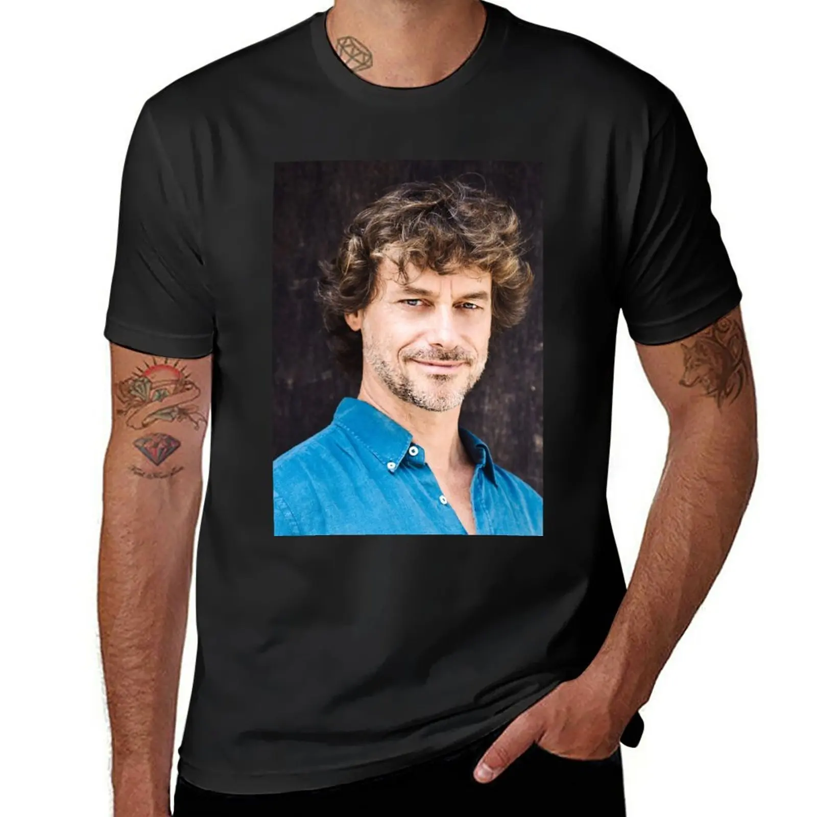 Alberto Angela-distugo forte, nuevo Camiseta estampada para hombre, camisa de talla grande, grande y alta