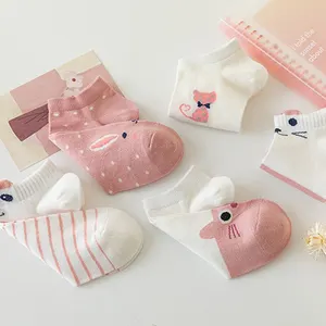 5/10/20 Paare weibliche Socken Kurzrosa Röhrchen feine Katze vier Stationen schöne Bootsbootsocken oben in Mode 12 Hauptverkäufe von schönen Süßigkeiten - №6