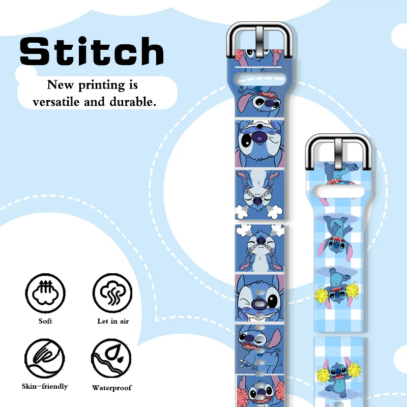 20mm Stitch Series 2 Printed Strap for Samsung Galaxy Watch 7/6/5 40mm 44mm Band Replaceable Watchband for Xiaomi Huawei Amazfit