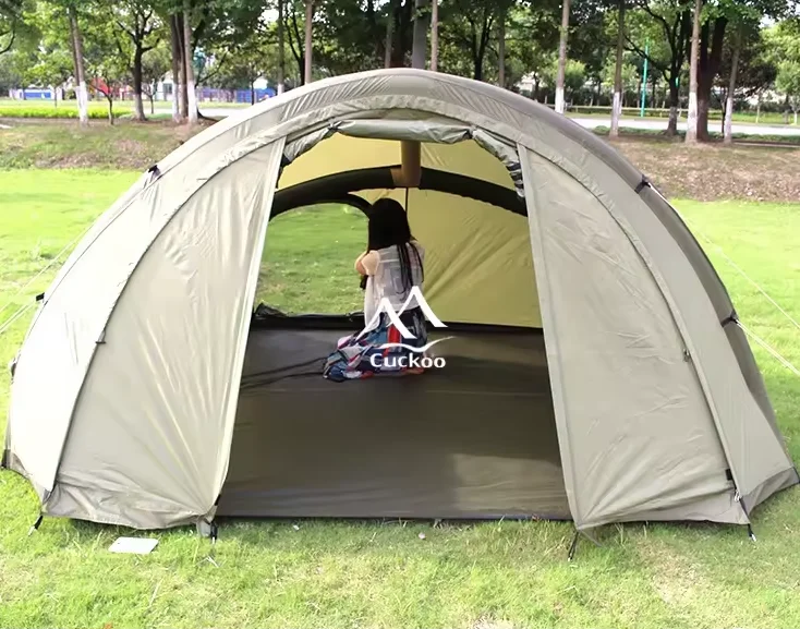 

Winter Ice Fish Tent Single Layer Inflatable Camping Tent Sun-Proof Feature Easy Automatic Oxford Custom 2-Person Fishing