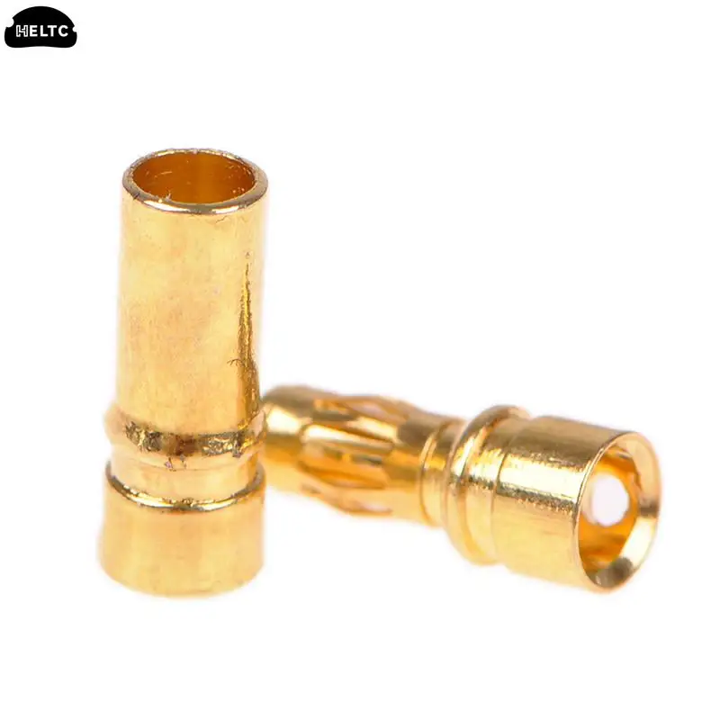 10pairs 3.5mm Gold-plated Bullet Banana Plug Connector For RC Motor Battery Male+Female Connector