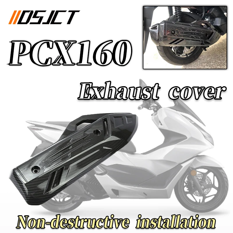 

For Honda pcx160 pcx125 PCX 160 125 2021 2022 Motorcycle Exhaust Pipe Protection Guard Cover Decorator Port Protective Cover