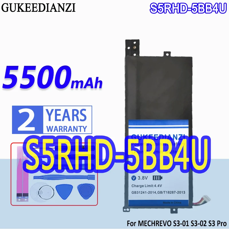 

Большой емкости аккумулятор GUKEEDIANZI 5500mAh для мечты S3-01 S3 Pro s3pro S5R S3-02 Series