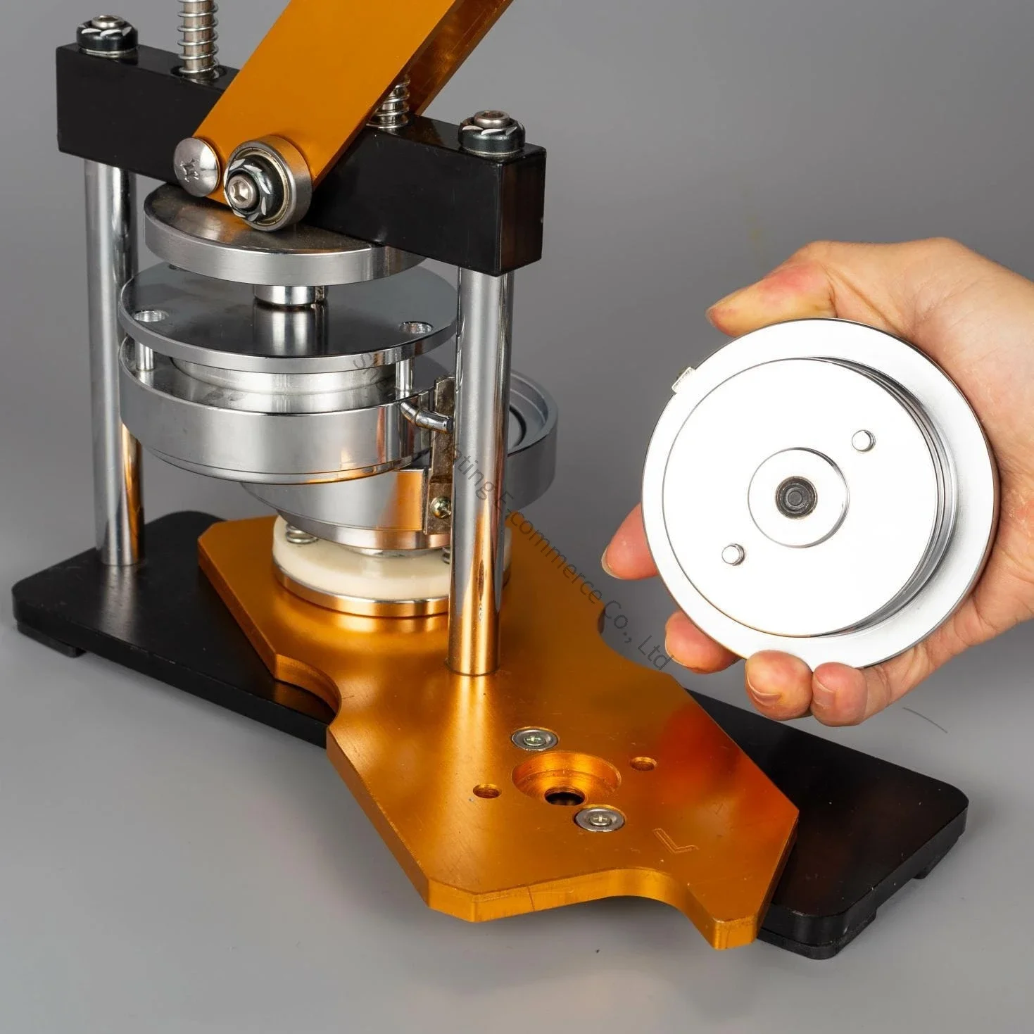 1PC 75mm Aluminum Alloy Badge Machine Tinplate Process Metal Badge Machine Button Machine Manufacturing Advertising Equipment