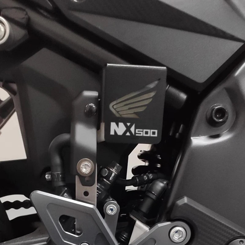 high quality Motorcycle Accessories CNC Rear Fluid Reservoir Guard Protector Cover For Honda NX400 NX500 NX-400 NX-500