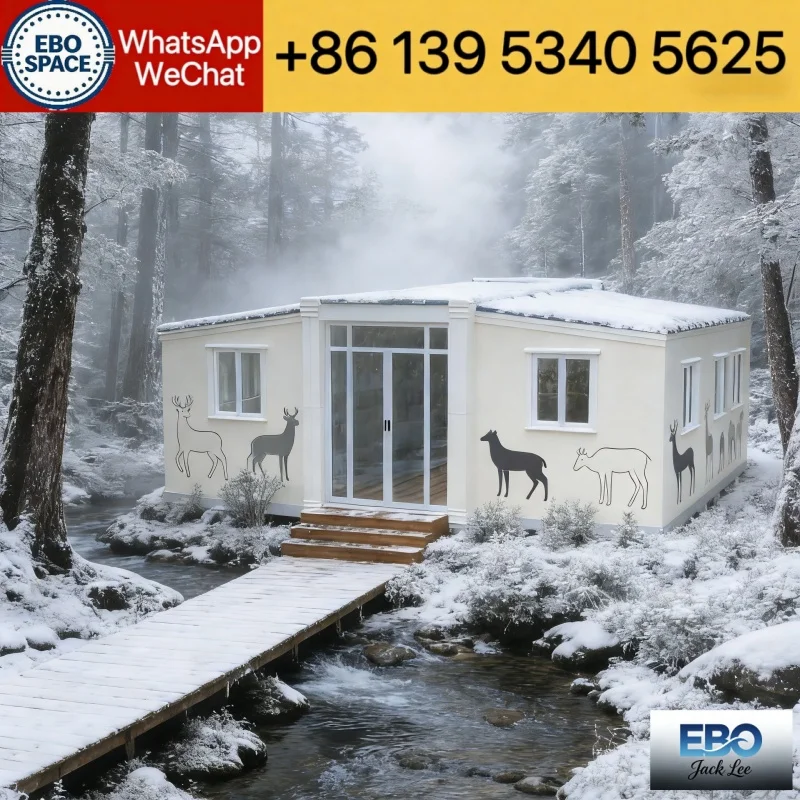 40ft Expandable Box Container House Folding House Kitchen&Shower Prefab Modular Waterproof Expandable Box House