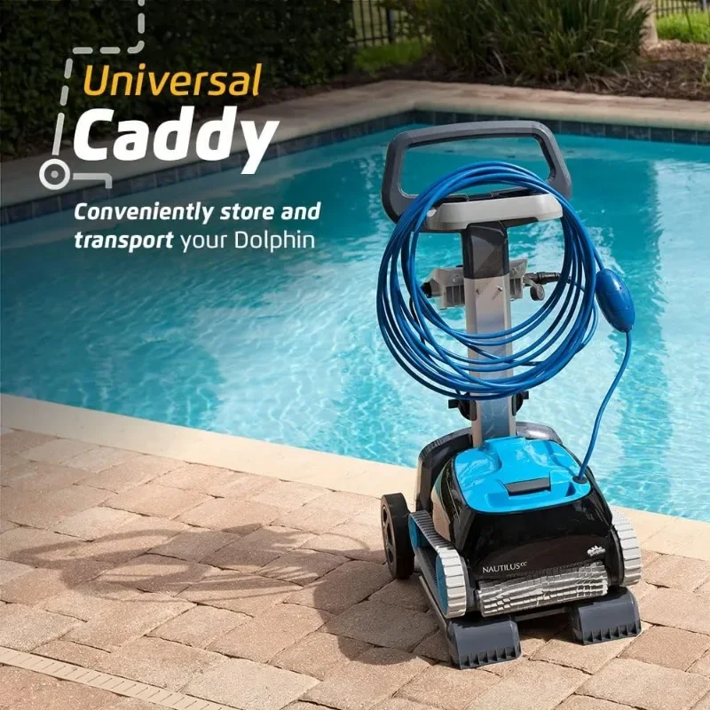 DolDave-Aspirateur robot automatique Nautilus CC pour piscine, avec caddie et couvercle classique pour le rangement et la protection