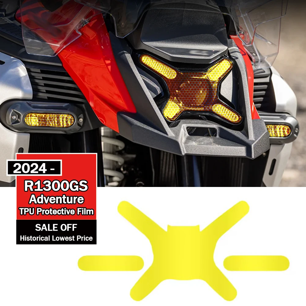 

For BMW R1300GS ADV R1300GSADV R1300GSA R1300GS Adventure Headlight Protective Film Taillight Protector Stickers Dashboard Film