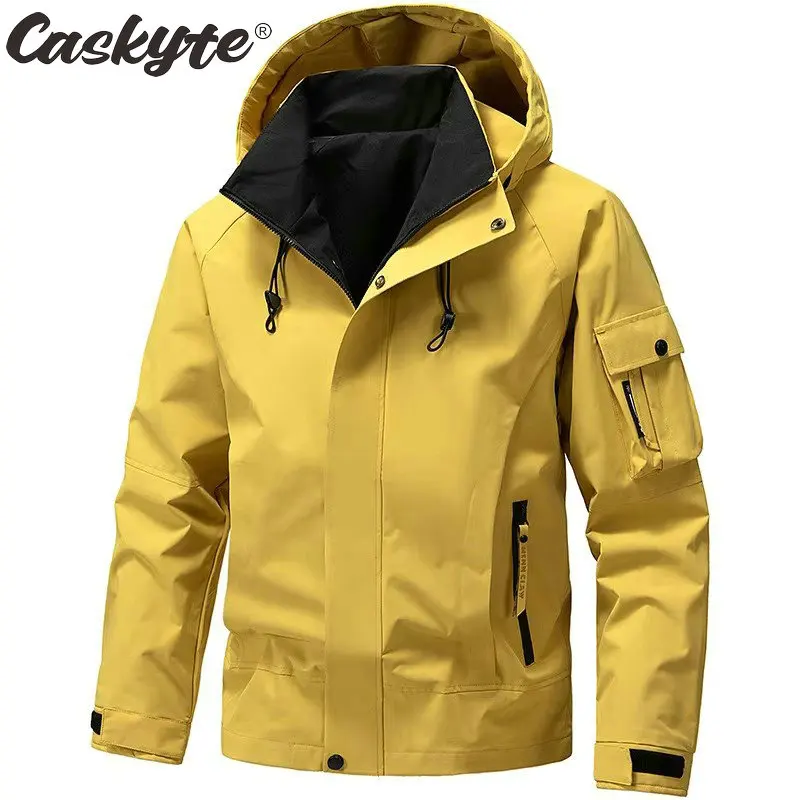 

New CASKYTE Spring Hiking Men Jacket Mountain Bicycle Windproof Coat Bike MTB Motorcycle Clothes Capa De Chuva Moto Motociclist