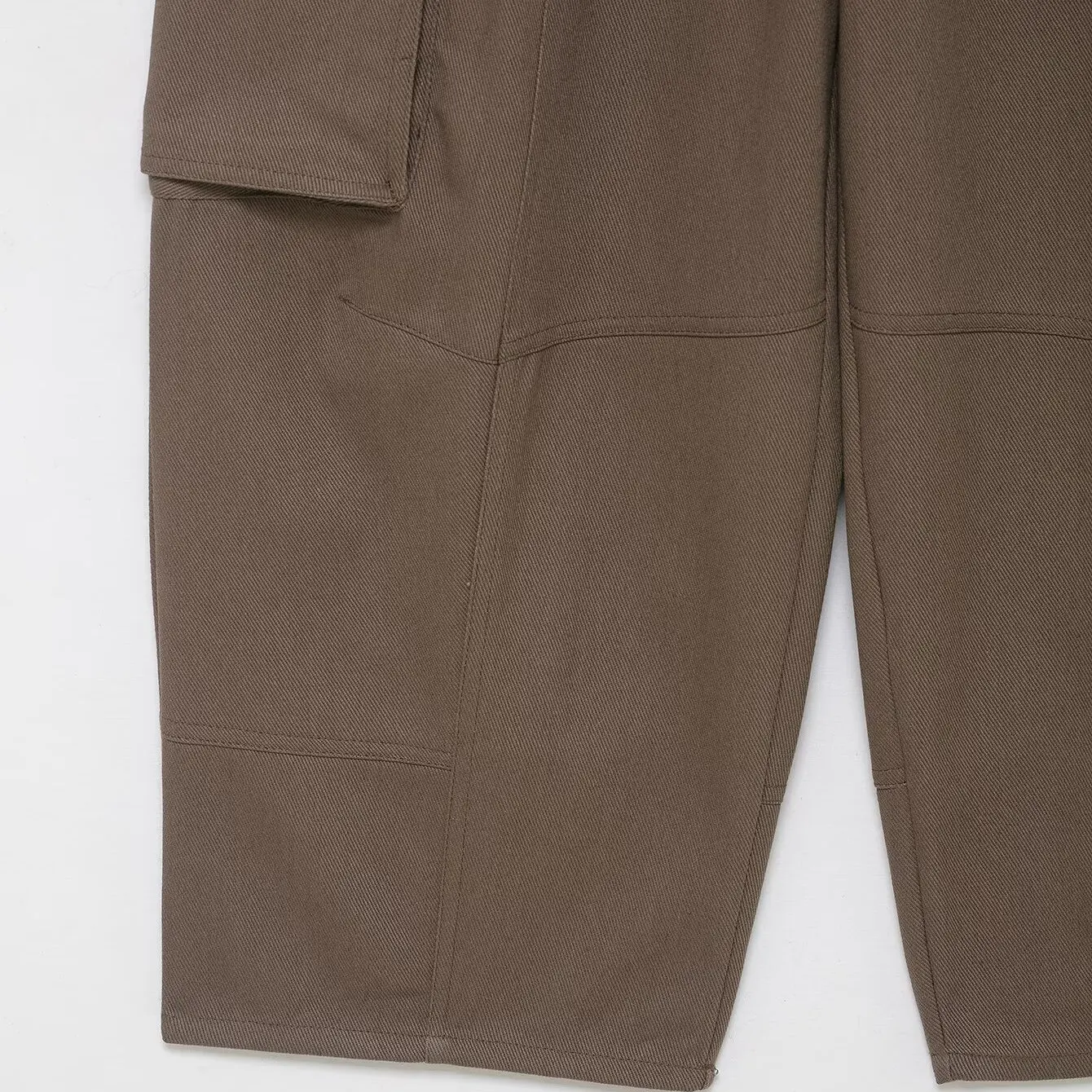 JNLEAOG الخريف جديد المرأة Faion بالون عمال Sle مستقيم الساق سراويل تقليدية الشارع Sle l الخصر زر إغلاق #3