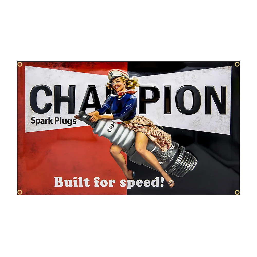 60x90 سنتيمتر 90x150 سنتيمتر بطل شرارة المقابس العلم البوليستر المزيد من الطاقة شرارة المقابس المطبوعة المرآب أو الديكور في الهواء الطلق راية نسيج