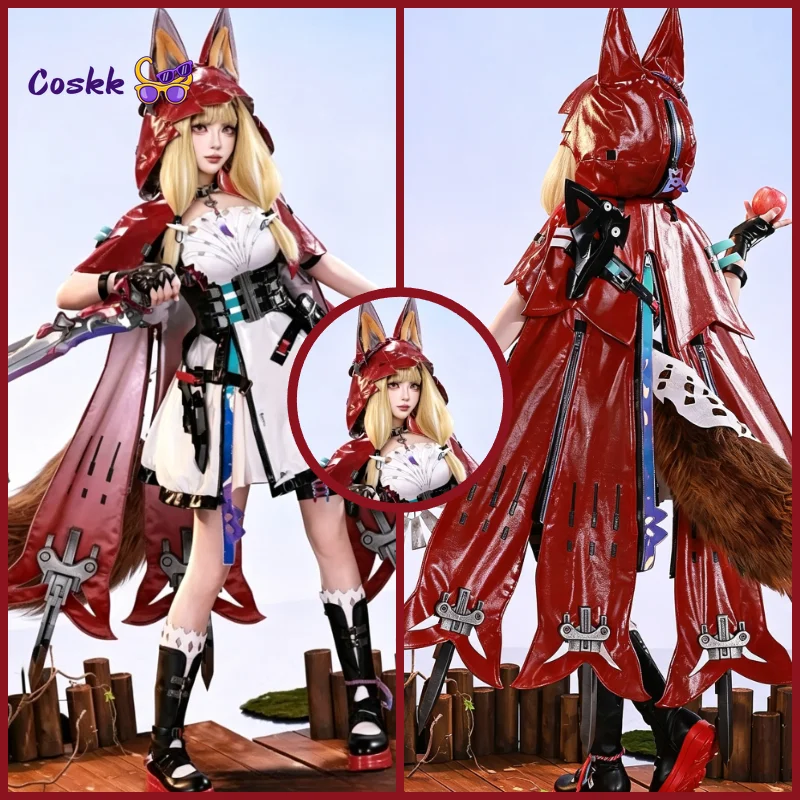 Anime Cosplay Red - Costume Cosplay di Rossi Arknights: Endfield,