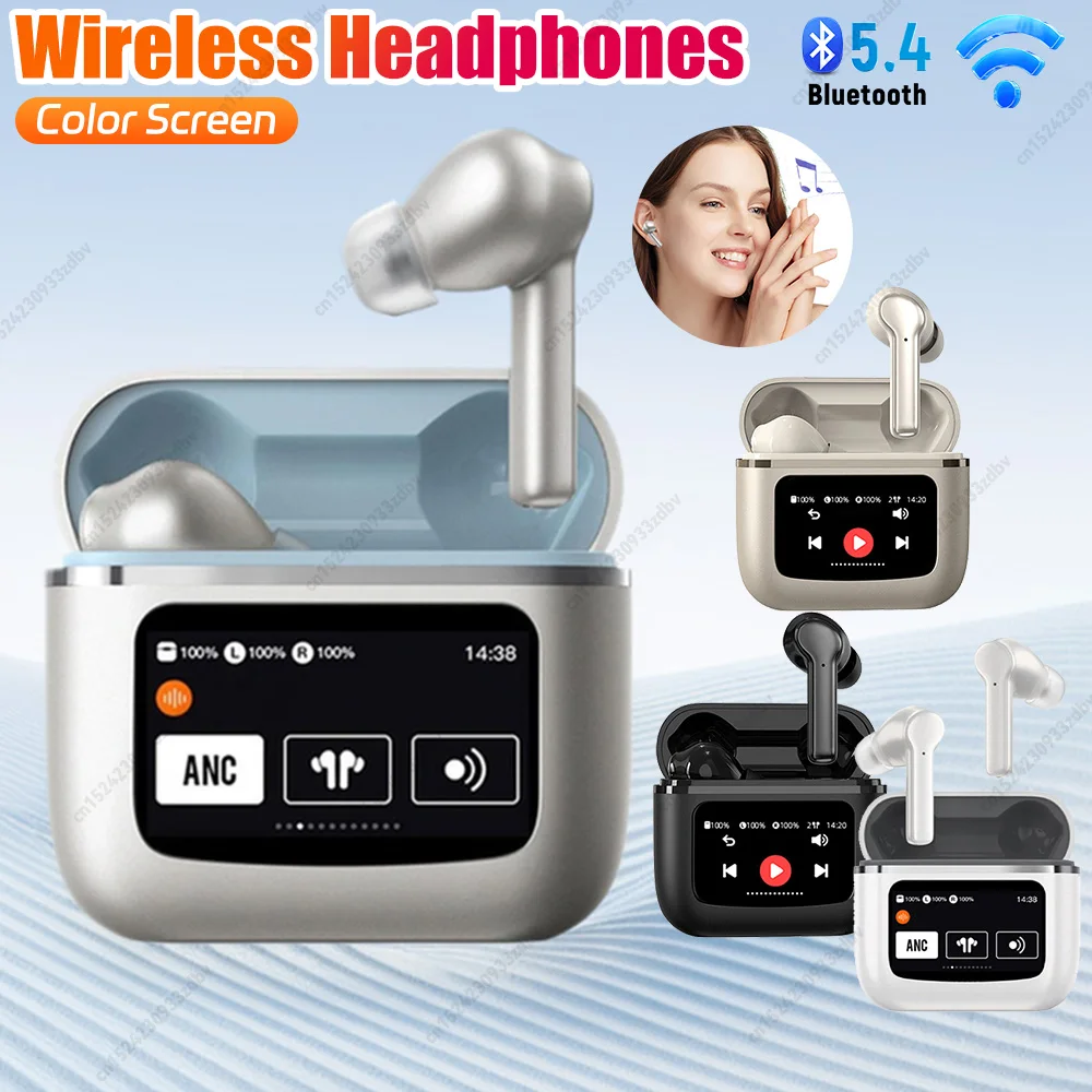 T68 Wireless Headphones Noise Canceling Bluetooth HIFI Sports Earphones 48H Playtime Color Screen Bluetooth Earphones for JBL