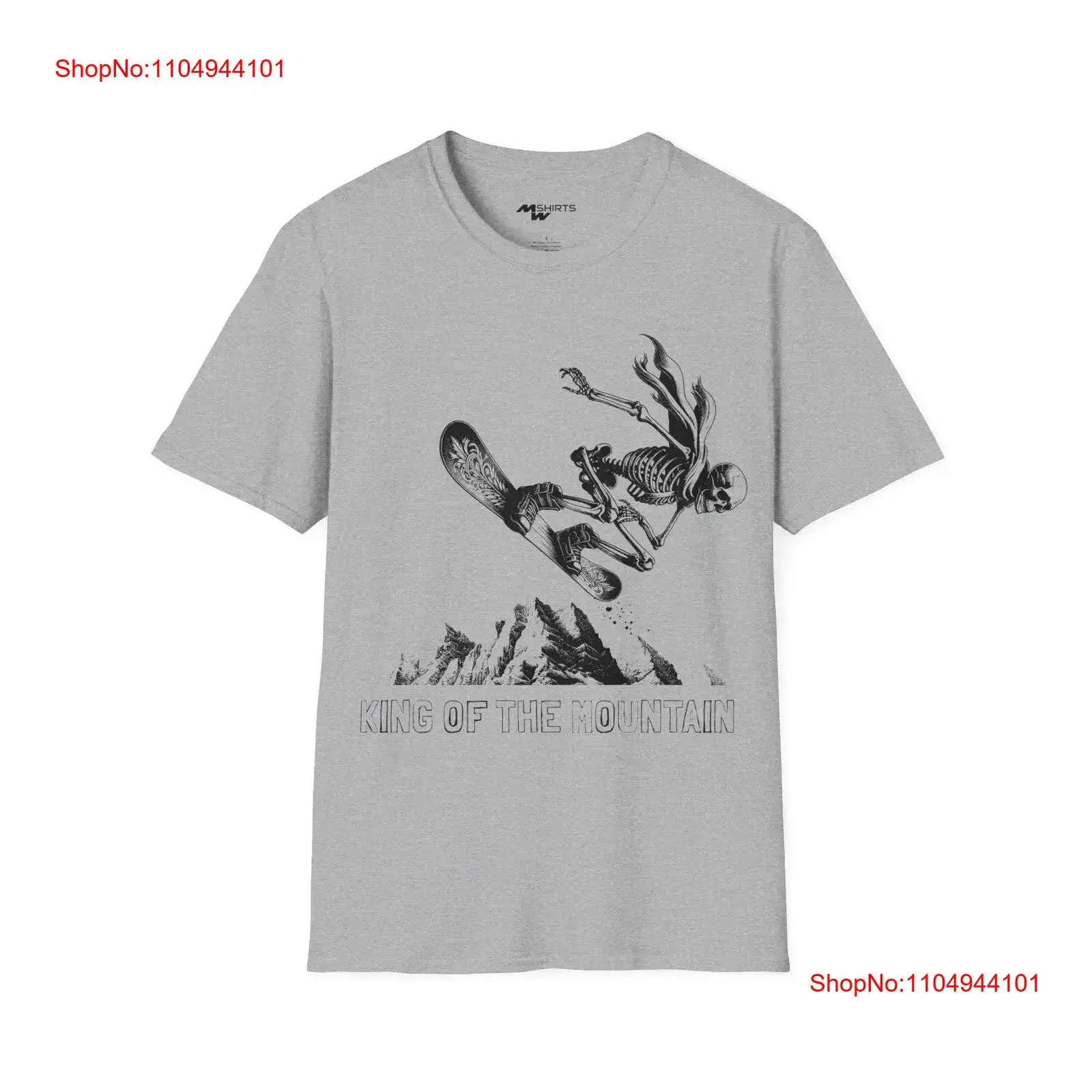 

Skeleton Slope Master T Shirt Bones on Boards Softstyle vintage Washed Stretched Slightly Versatile homme Breathable Casual