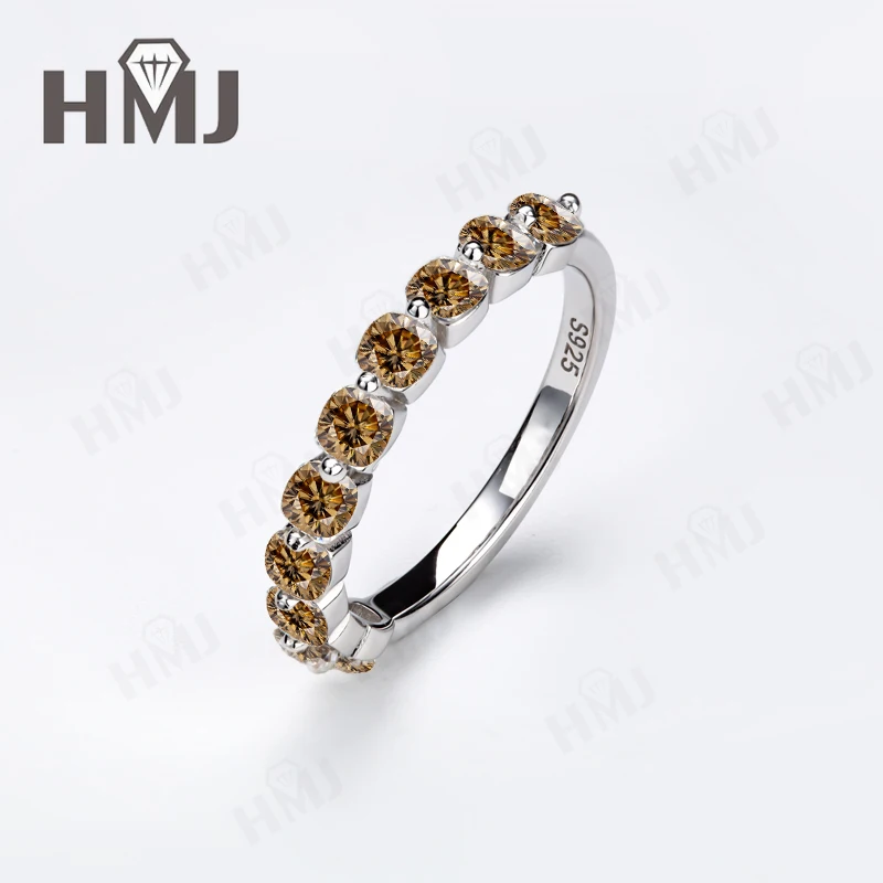 925 Sterling Silber Ring Moissanit Kissenförmiger Schliff VVS1 D Farbe/Aqua Blau/Grün/Champagner Jubiläumsgeschenk Feiner Schmuck für Frauen – Detail 8