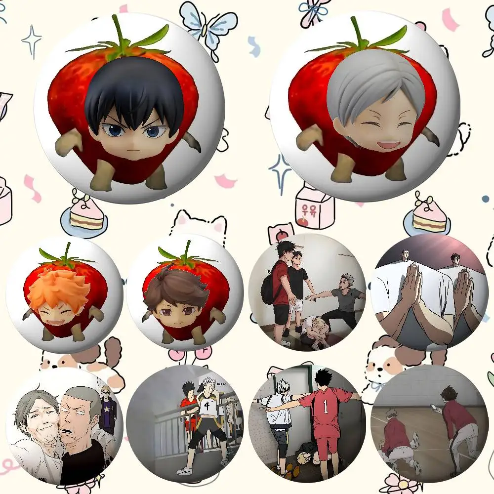 أمين H-Haikyuu شارات صفيح لينة زر دبوس بروش شارة معدنية مخصصة مجوهرات اكسسوارات قبعة حقيبة التلبيب #1