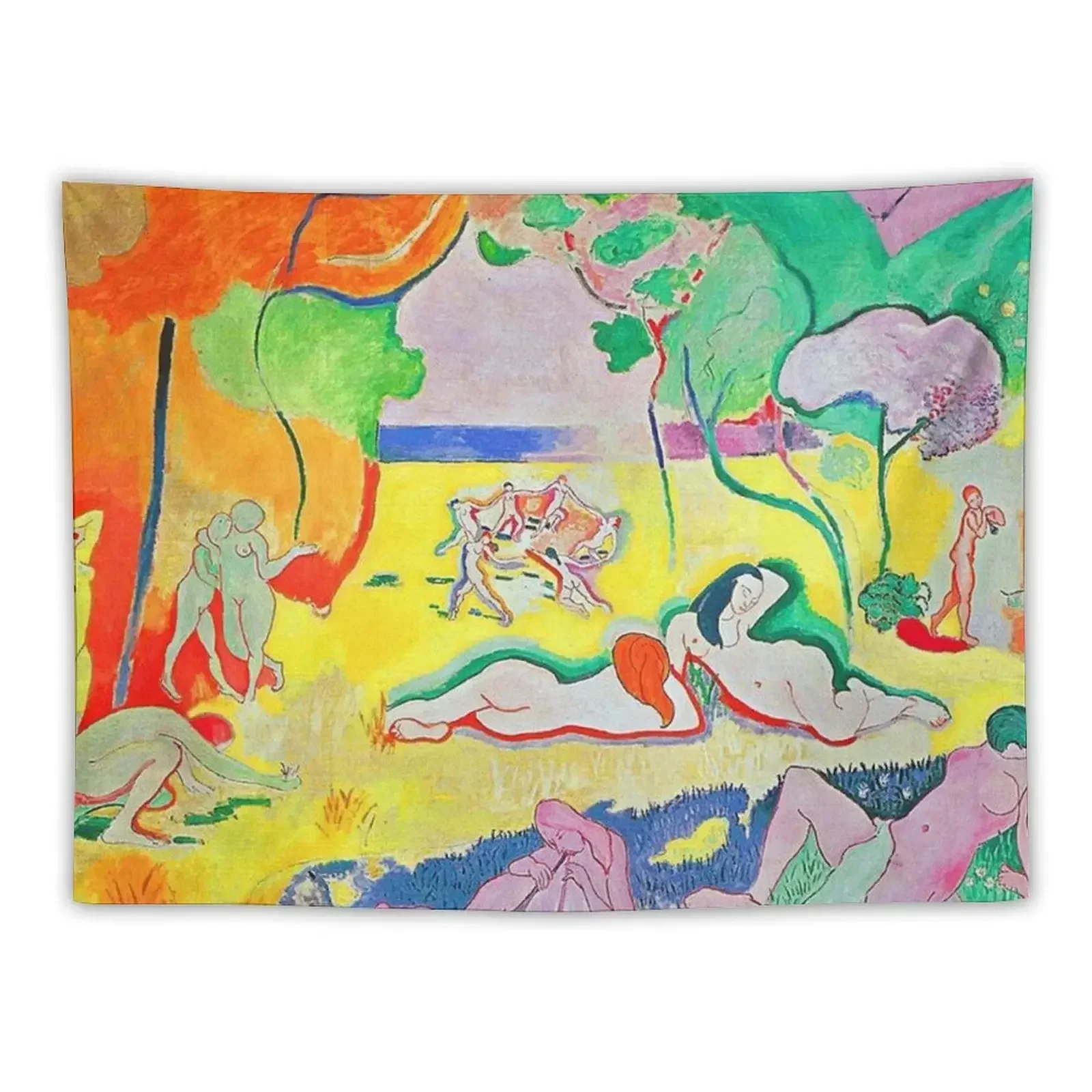 

joy of life matisse - classic art Tapestry Decorative Wall Mural Wall Carpet Room Decor For Girls Decoration For Home Tapestry