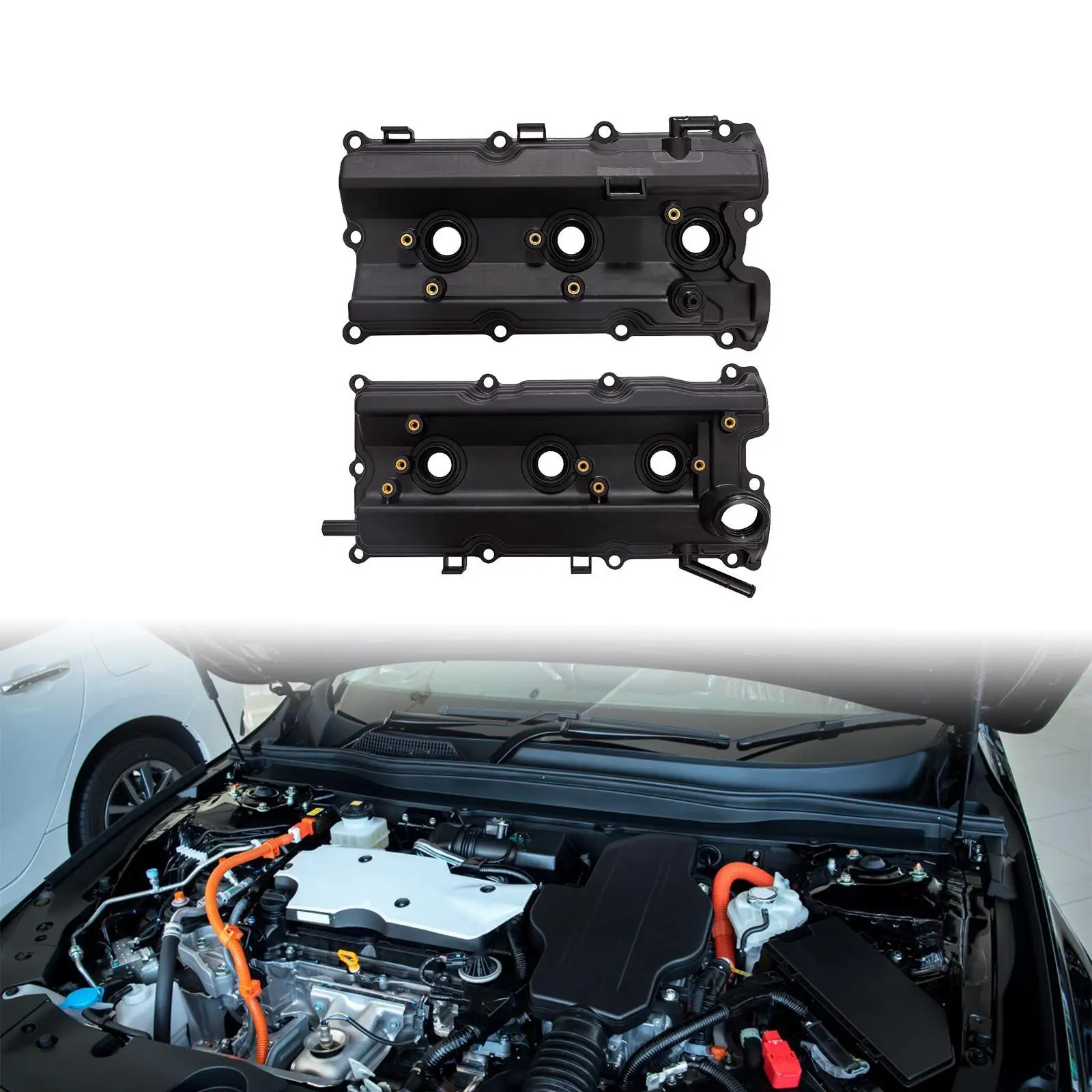 2 Pieces Engine Valve Covers Replacement 13264-am610 Easy to Install Practical