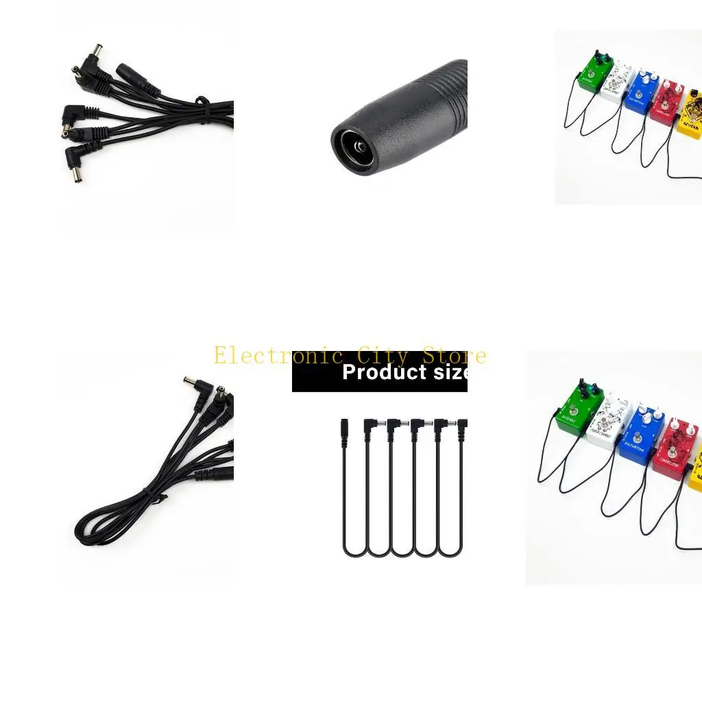 

Guitar Cable Guitar Effect Pedal Power Supply Cable Guitar Accessories Power Cable For Organizing Guitar Pedal Chain HU8D