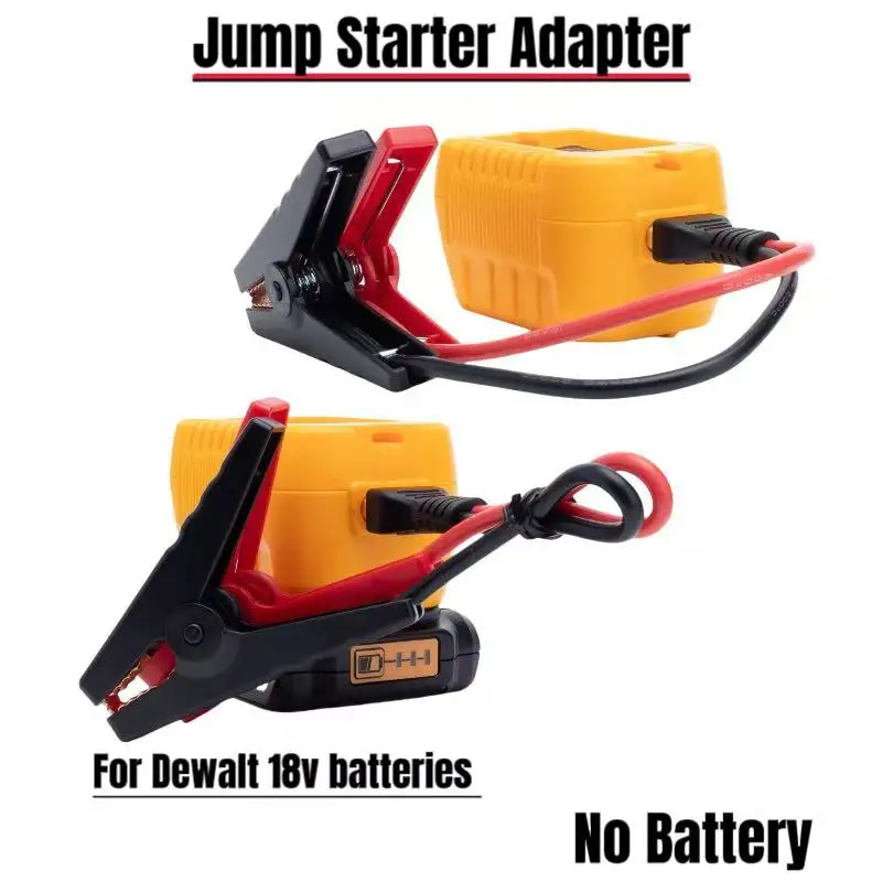 

Jump Starter Adapter for Dewalt 18v 20v 60v Batteries Car Battery Jumper Cables(without battery )