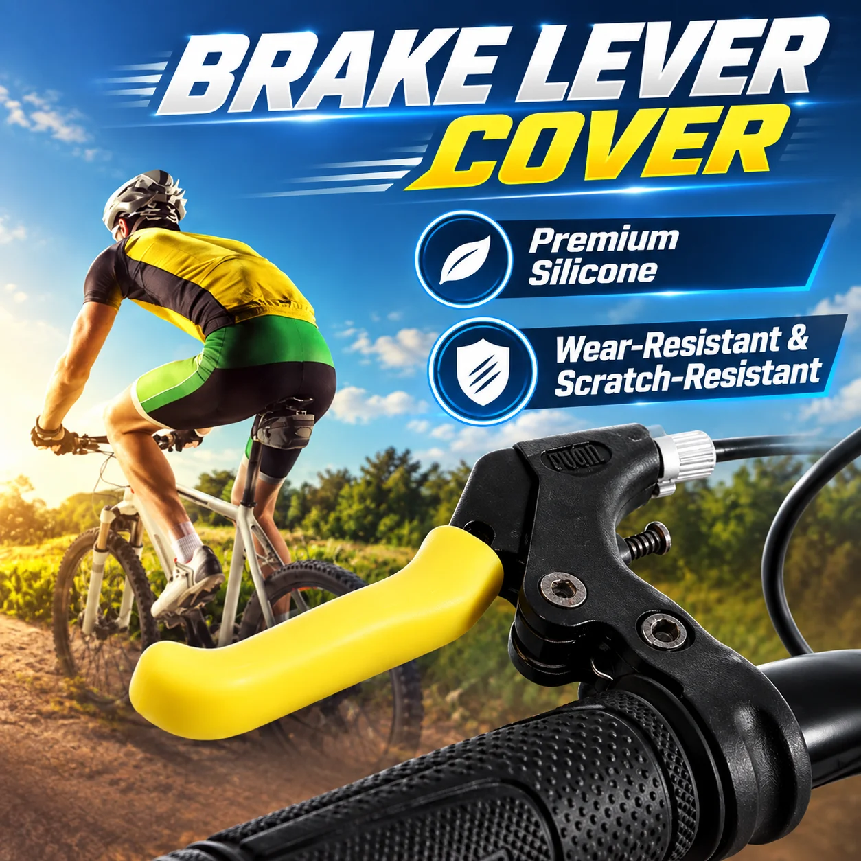 Bicycle Brake Lever Covers Silicone Anti-Slip Protective Sleeves Bike Brake Handle Covers MTB Road Folding Bike Accessories