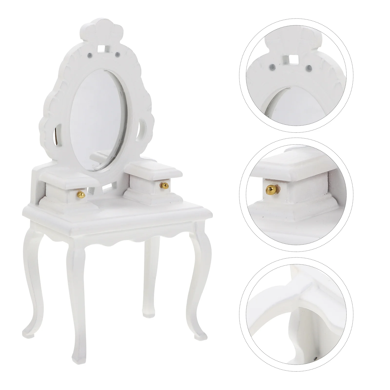 

Mini Dresser House Furniture Dressing Table Ornament Decor Small Vanity Tables